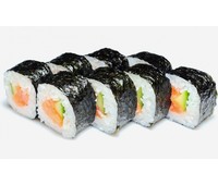 Ролл "Футо сяке кунсей маки" с копченым лососем 150 г.